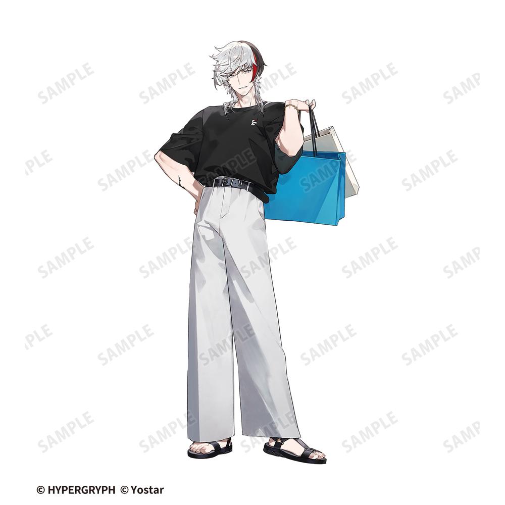 409SKU アークナイツ エリジウム ショッピングver. 着用BIGシルエットTシャツユニセックス(サイズ/S) 图片 2 | AniSmile