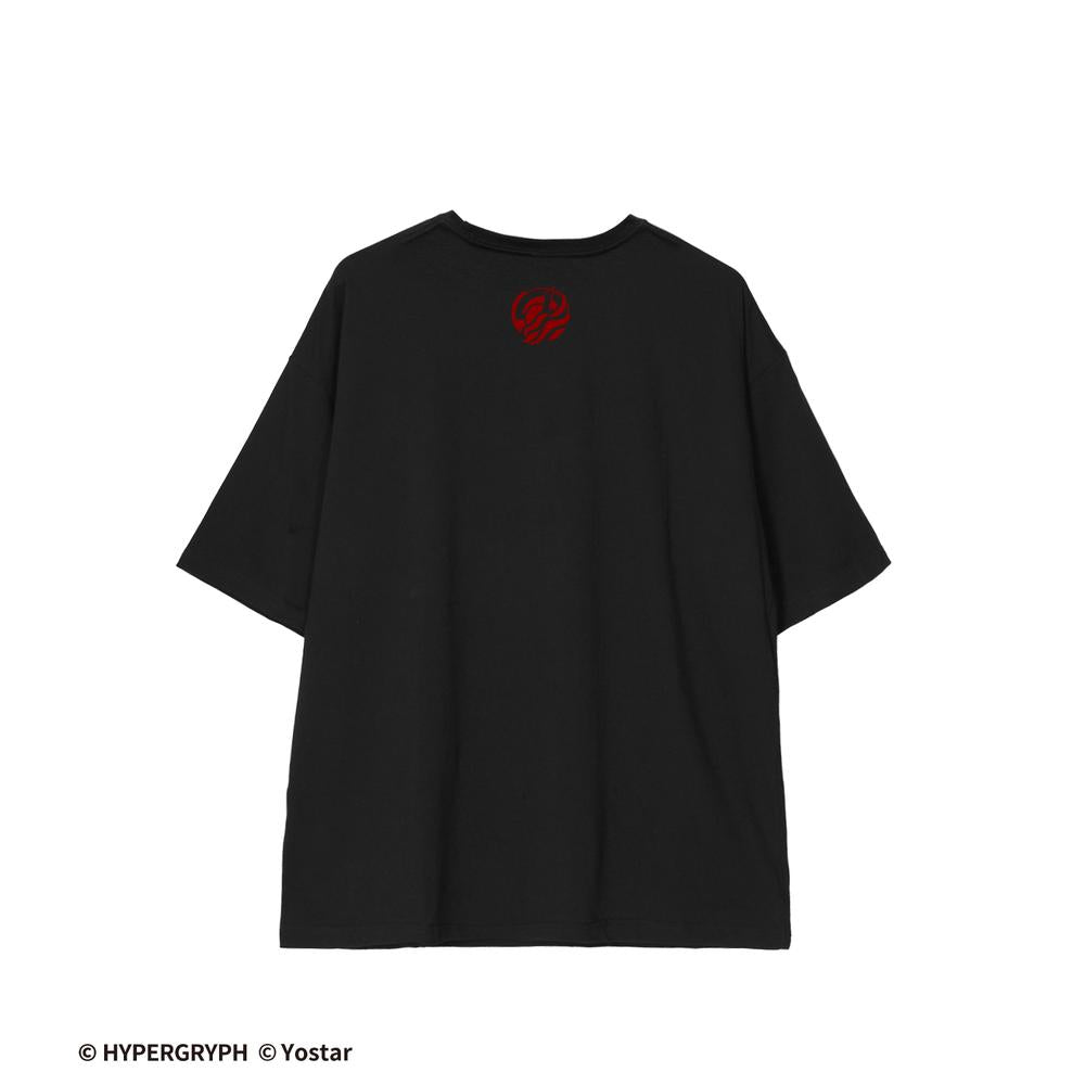 409SKU アークナイツ エリジウム ショッピングver. 着用BIGシルエットTシャツユニセックス(サイズ/S) 图片 4 | AniSmile