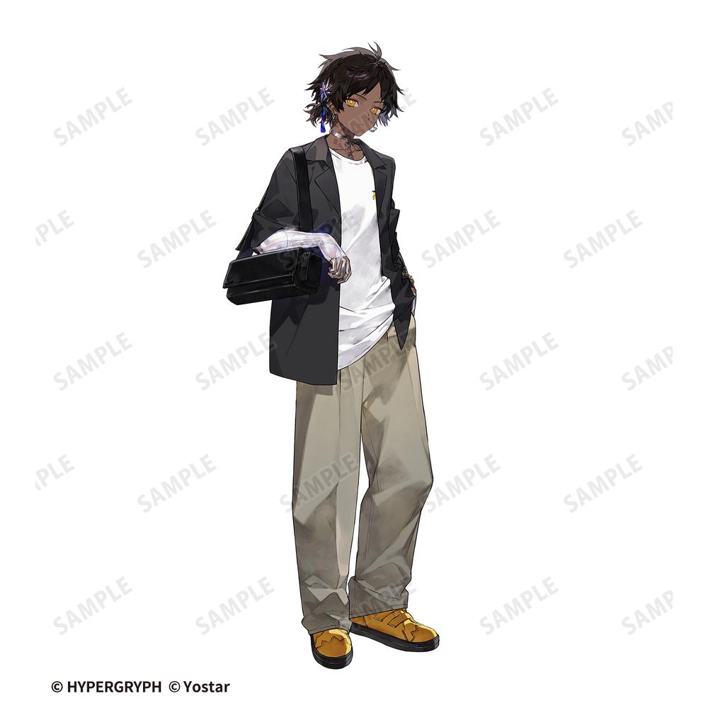 409SKU アークナイツ 引星ソーンズ ショッピングver. 着用BIGシルエットTシャツユニセックス(サイズ/S) 图片 2 | AniSmile