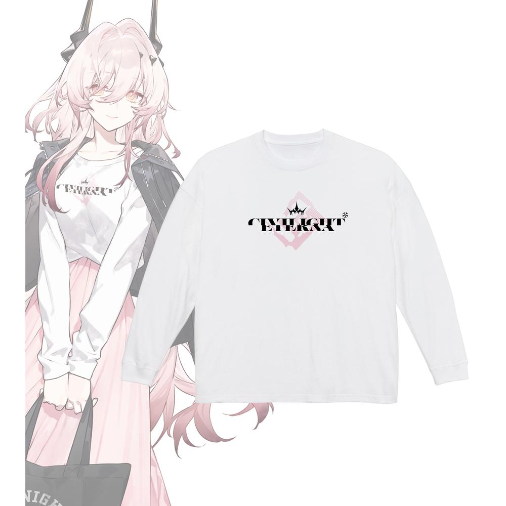 409SKU アークナイツ シヴィライト・エテルナ ショッピングver. 着用BIGシルエットロングTシャツユニセックス(サイズ/S) - official product image | AniSmile