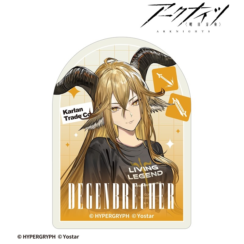 409SKU アークナイツ デーゲンブレヒャー ショッピングver. ミニダイカットステッカー Image 2 | AniSmile