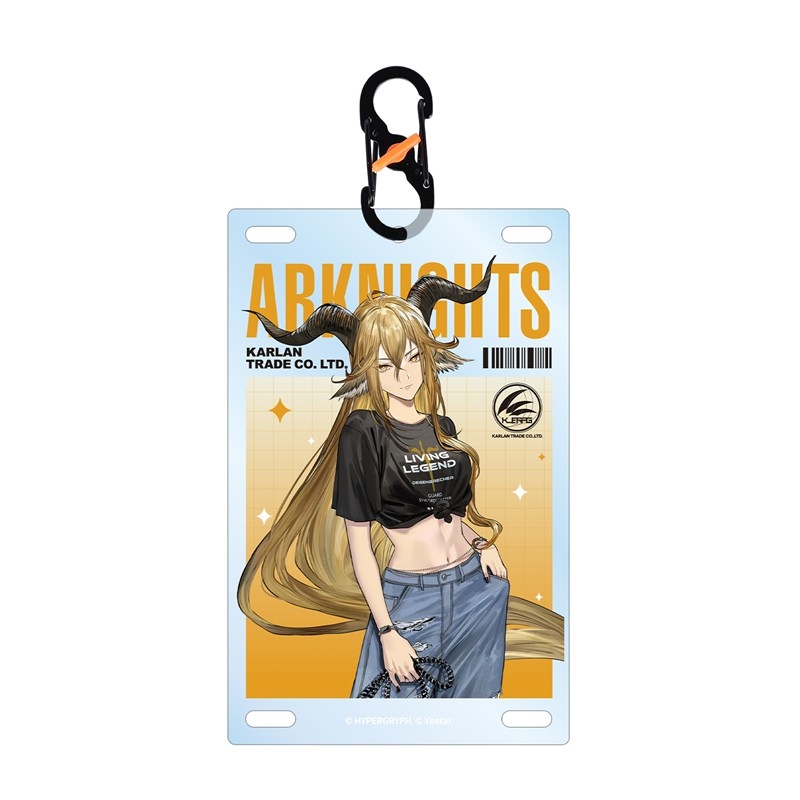 409SKU アークナイツ デーゲンブレヒャー ショッピングver. カラビナ付きカード型アクリルキーホルダー - 官方商品图片 | AniSmile
