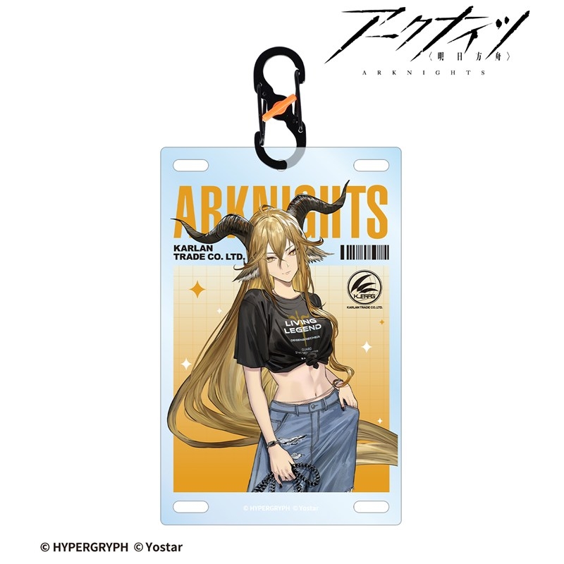 409SKU アークナイツ デーゲンブレヒャー ショッピングver. カラビナ付きカード型アクリルキーホルダー 图片 2 | AniSmile