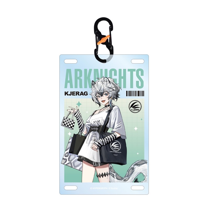 409SKU アークナイツ クリフハート ショッピングver. カラビナ付きカード型アクリルキーホルダー - official product image | AniSmile