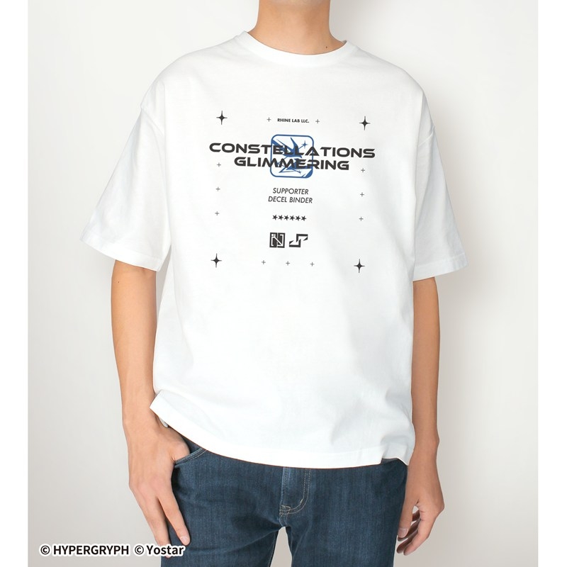 409SKU アークナイツ 溯光アステジーニ ショッピングver. 着用BIGシルエットTシャツユニセックス(サイズ/M) Image 4 | AniSmile