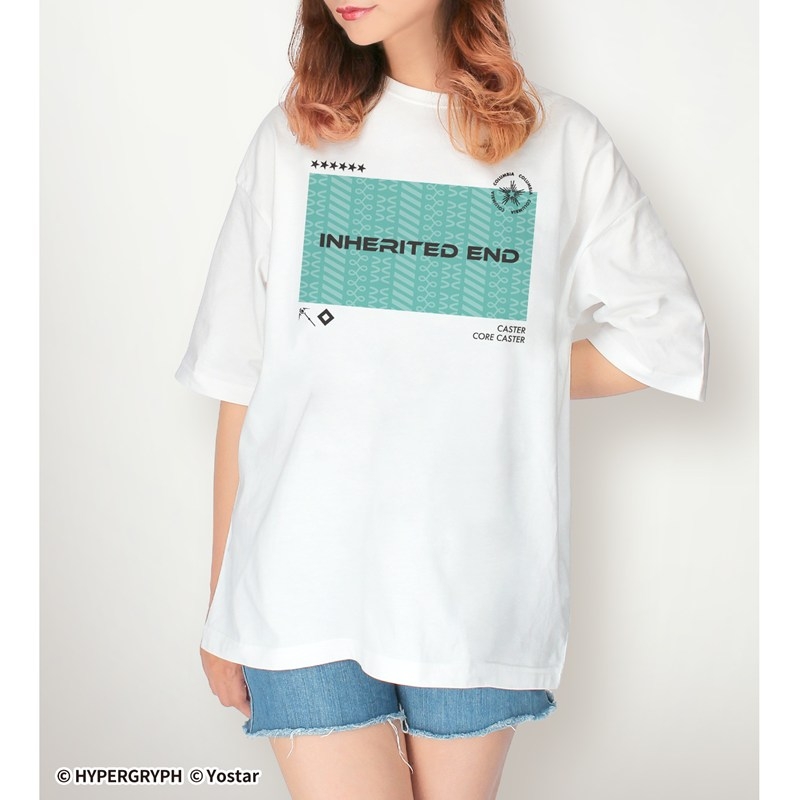 409SKU アークナイツ ホルハイヤ ショッピングver. 着用BIGシルエットTシャツユニセックス(サイズ/S) 图片 5 | AniSmile