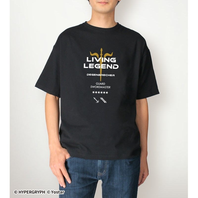 409SKU アークナイツ デーゲンブレヒャー ショッピングver. 着用BIGシルエットTシャツユニセックス(サイズ/XL) Image 4 | AniSmile