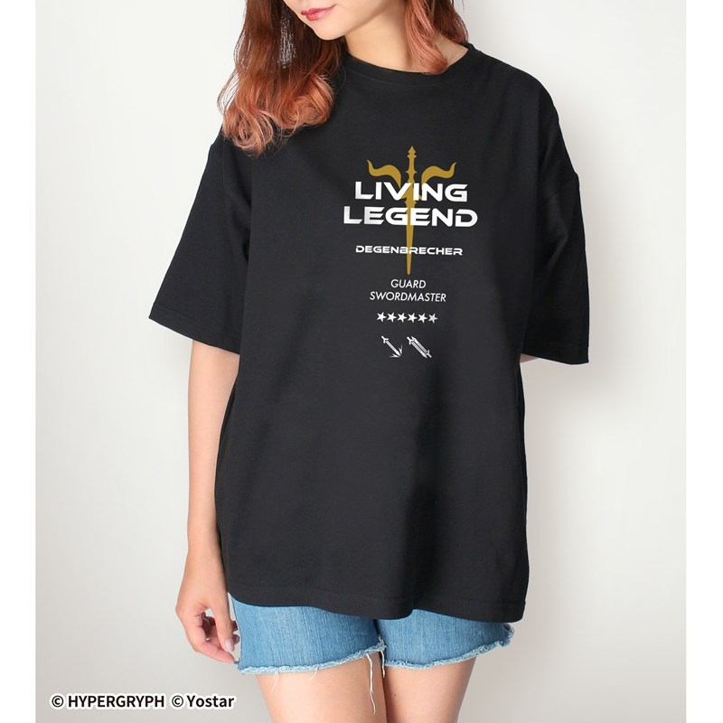409SKU アークナイツ デーゲンブレヒャー ショッピングver. 着用BIGシルエットTシャツユニセックス(サイズ/S) Image 5 | AniSmile