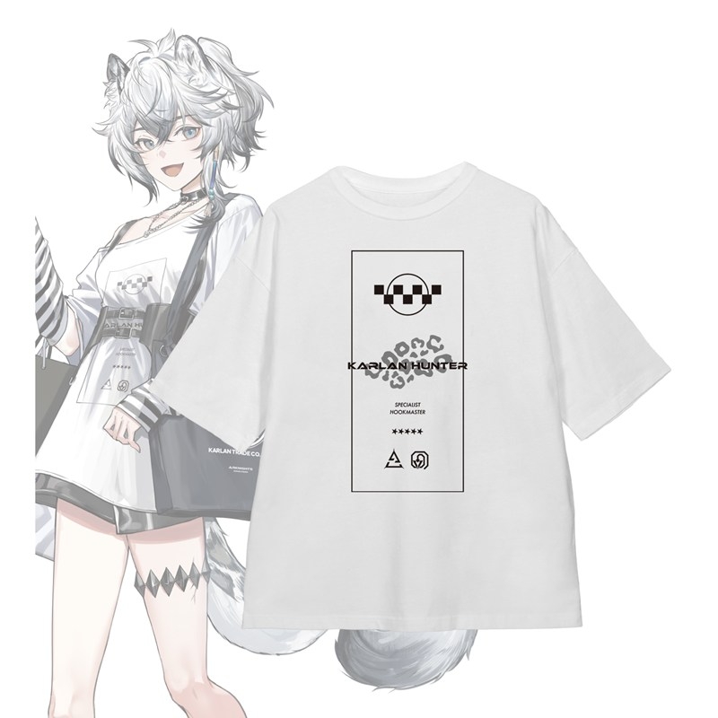 409SKU アークナイツ クリフハート ショッピングver. 着用BIGシルエットTシャツユニセックス(サイズ/XL) - official product image | AniSmile