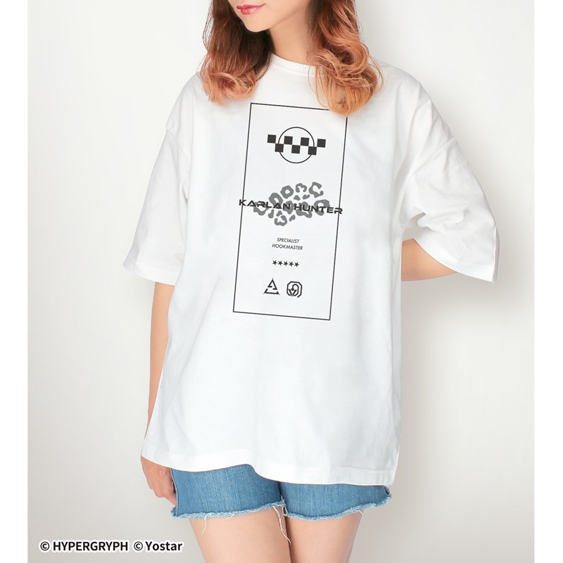 409SKU アークナイツ クリフハート ショッピングver. 着用BIGシルエットTシャツユニセックス(サイズ/L) 图片 5 | AniSmile