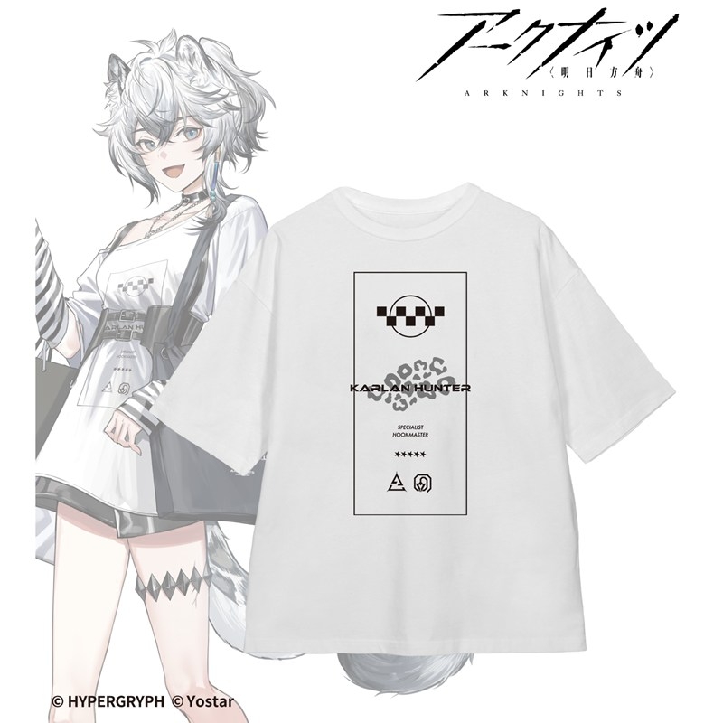 409SKU アークナイツ クリフハート ショッピングver. 着用BIGシルエットTシャツユニセックス(サイズ/M) 图片 2 | AniSmile