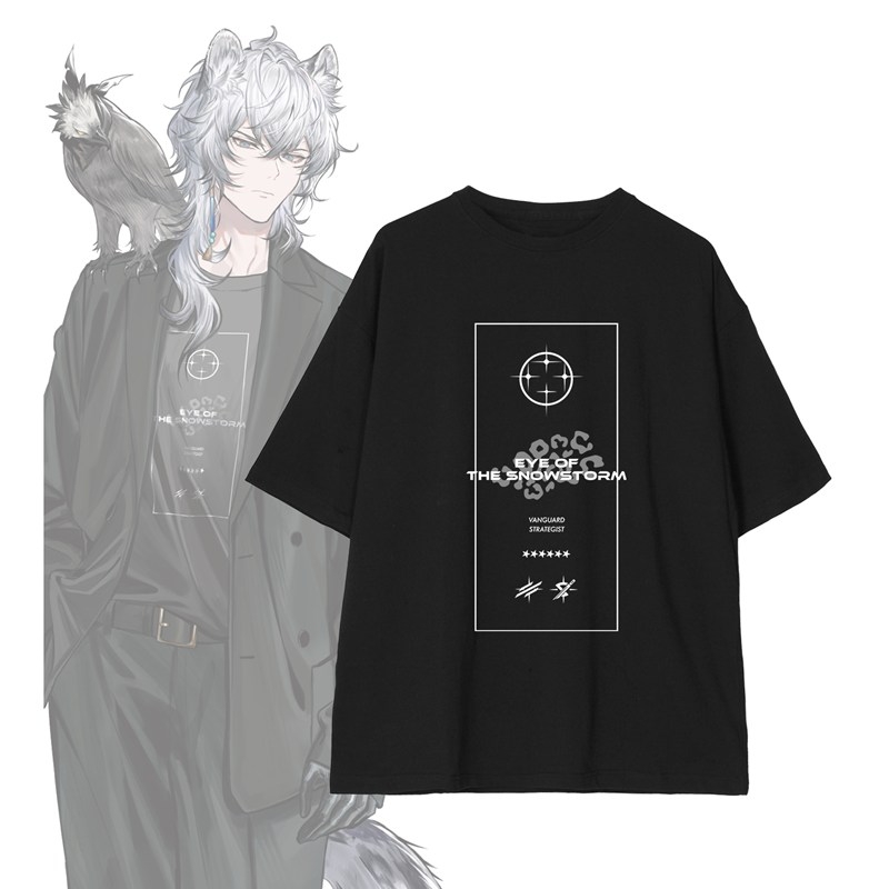 409SKU アークナイツ 凛御シルバーアッシュ ショッピングver. 着用BIGシルエットTシャツユニセックス(サイズ/L) - official product image | AniSmile
