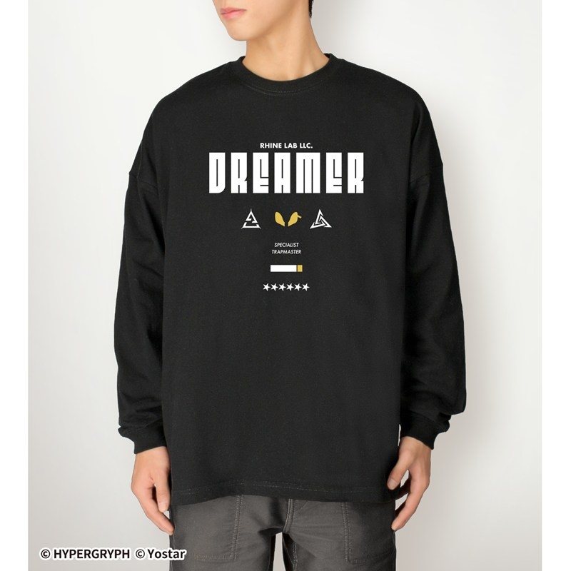 409SKU アークナイツ ドロシー ショッピングver. 着用BIGシルエットロングTシャツユニセックス(サイズ/S) Image 4 | AniSmile