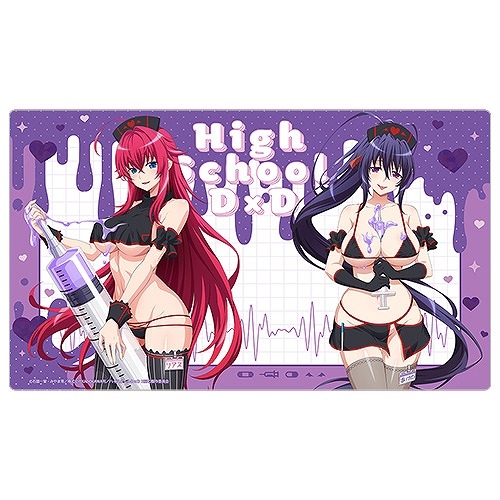 [ハイスクールD×D HERO]描き下ろしラバーマット(リアス・グレモリー&姫島朱乃/黒ナース) - AniSmile