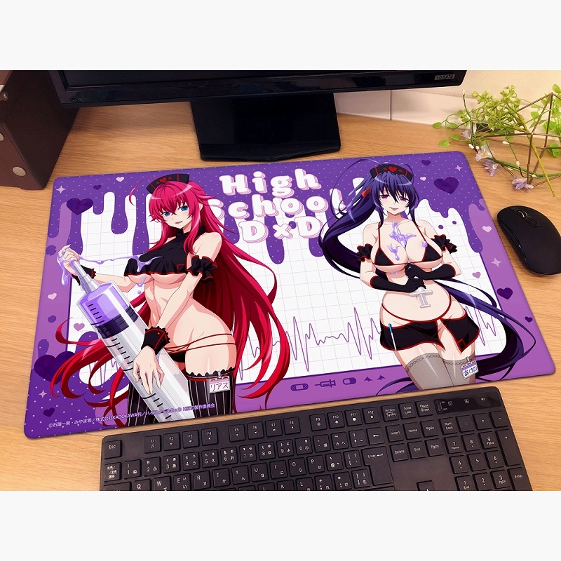 [ハイスクールD×D HERO]描き下ろしラバーマット(リアス・グレモリー&姫島朱乃/黒ナース) Image 2 | AniSmile