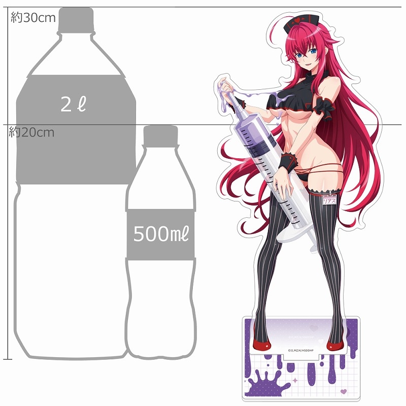 [ハイスクールD×D HERO]描き下ろし特大アクリルスタンド(リアス・グレモリー/黒ナース) 画像 2 | AniSmile