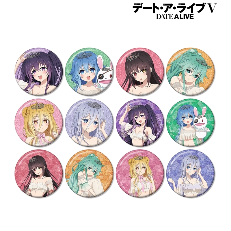 アニメ「デート・ア・ライブV」 描き下ろし プリンセス玉座ver. トレーディンググリッター缶バッジ(単位/単品) Image 2 | AniSmile