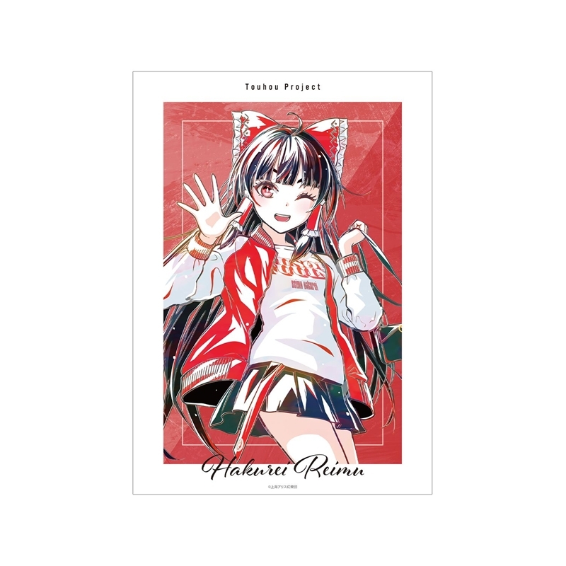 東方Project 松本能人イラスト 博麗霊夢 現代風ファッションver. Ani-Art A3マット加工ポスター - AniSmile