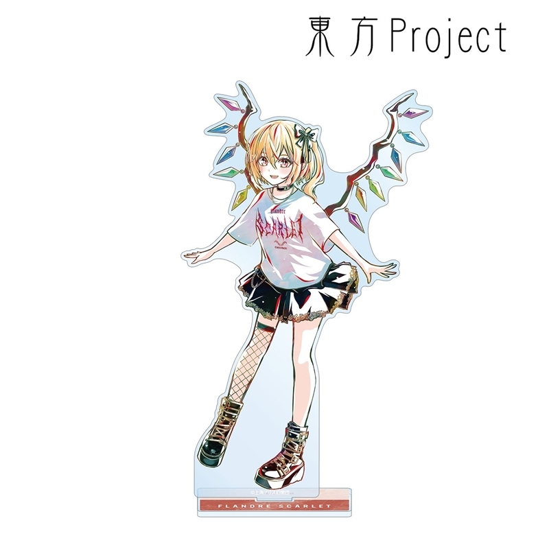 東方Project 松本能人イラスト フランドール・スカーレット 現代風ファッションver. Ani-Art BIGアクリルスタンド Image 2 | AniSmile
