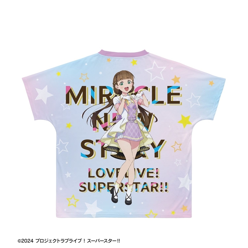ラブライブ!スーパースター!! 描き下ろし 桜小路きな子 MIRACLE NEW STORY ver. フルグラフィックTシャツユニセックス(サイズ/XXS) 图片 3 | AniSmile