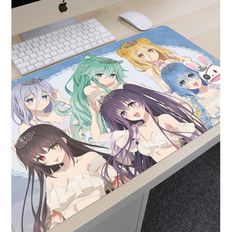 アニメ「デート・ア・ライブV」 描き下ろし 集合 プリンセス玉座ver. マルチデスクマット 图片 3 | AniSmile