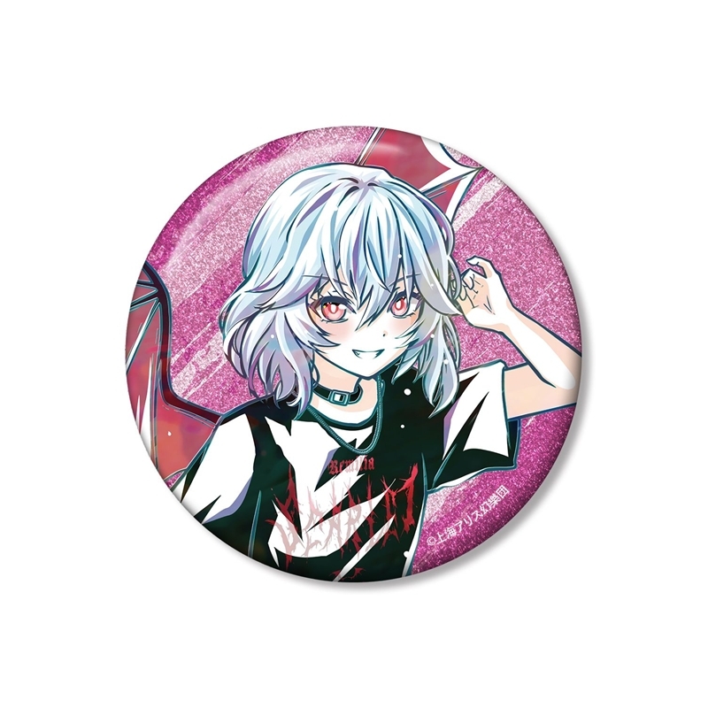 東方Project 松本能人イラスト レミリア・スカーレット 現代風ファッションver. Ani-Art 75mmグリッター缶バッジ - 官方商品图片 | AniSmile