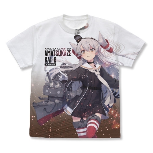 艦隊これくしょん -艦これ- 天津風改二 フルグラフィックTシャツ/WHITE-L - AniSmile