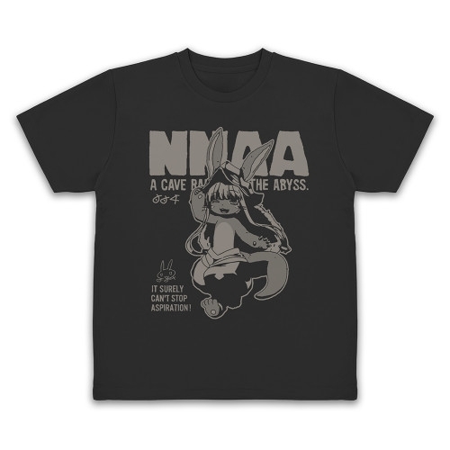 メイドインアビス 烈日の黄金郷 ナナチの「んなぁ~」 ドライTシャツ/BLACK- - AniSmile