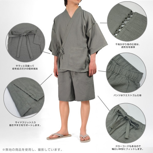 メイドインアビス 烈日の黄金郷 ナナチの「んなぁ~」 甚平/紺-中(M~L) 画像 5 | AniSmile