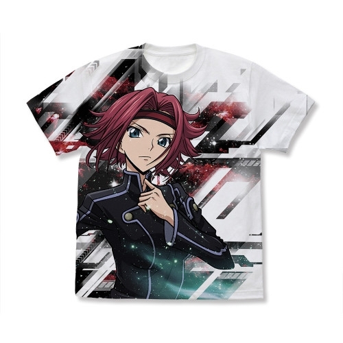コードギアス 反逆のルルーシュ 紅月カレン フルグラフィックTシャツ 黒の騎士団Ver./WHITE-L - AniSmile