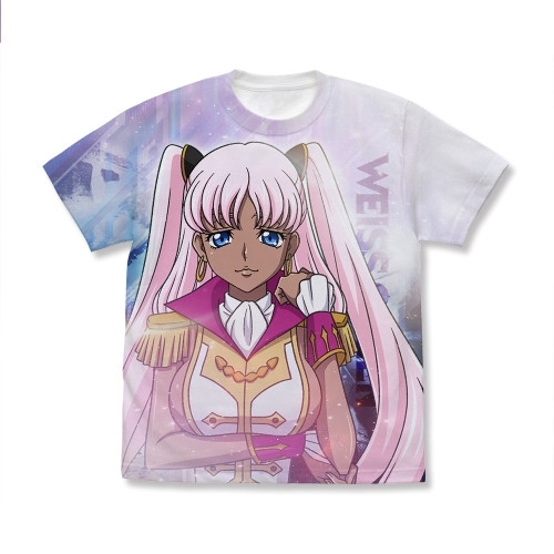 コードギアス 奪還のロゼ キャサリン・サバスラ フルグラフィックTシャツ/WHITE-L - AniSmile