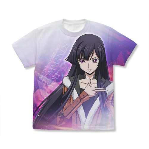 コードギアス 奪還のロゼ 皇 サクヤ フルグラフィックTシャツ/WHITE-S - AniSmile