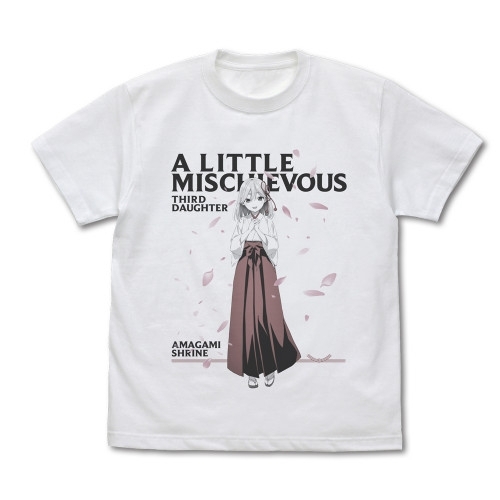 TVアニメ「甘神さんちの縁結び」 甘神朝姫 Tシャツ/WHITE-XL - official product image | AniSmile