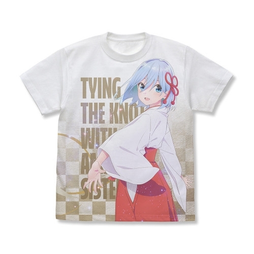 TVアニメ「甘神さんちの縁結び」 甘神朝姫 フルグラフィックTシャツ/WHITE-S - AniSmile