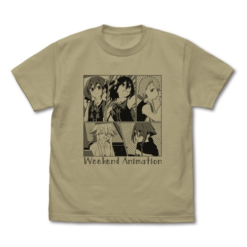 TVアニメ「mono」 Tシャツ/SAND KHAKI-L Image 2 | AniSmile