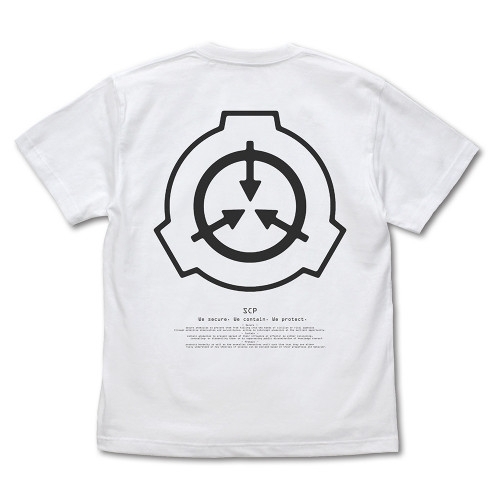 SCP財団ロゴバックプリントTシャツ/WHITE-M 画像 2 | AniSmile