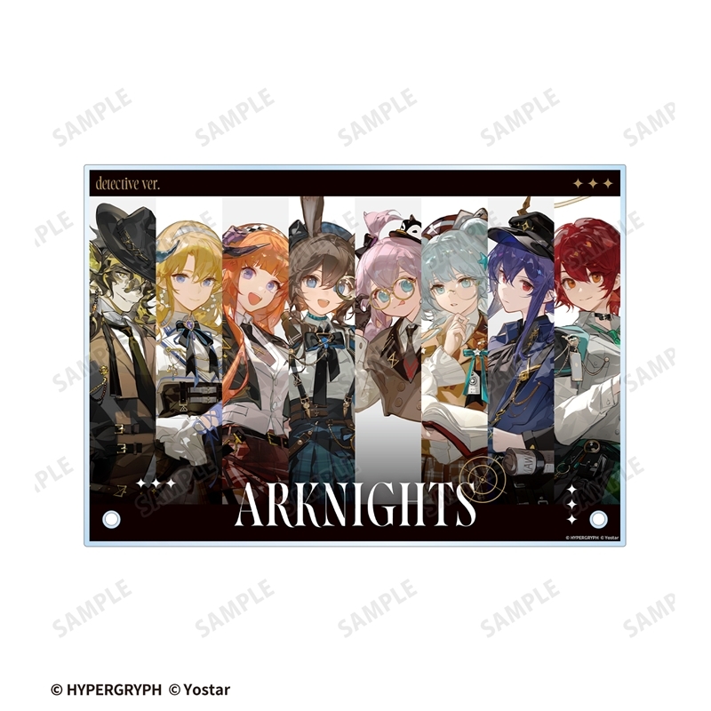 409SKU アークナイツ 集合 探偵ver. A5アクリルパネル 图片 5 | AniSmile