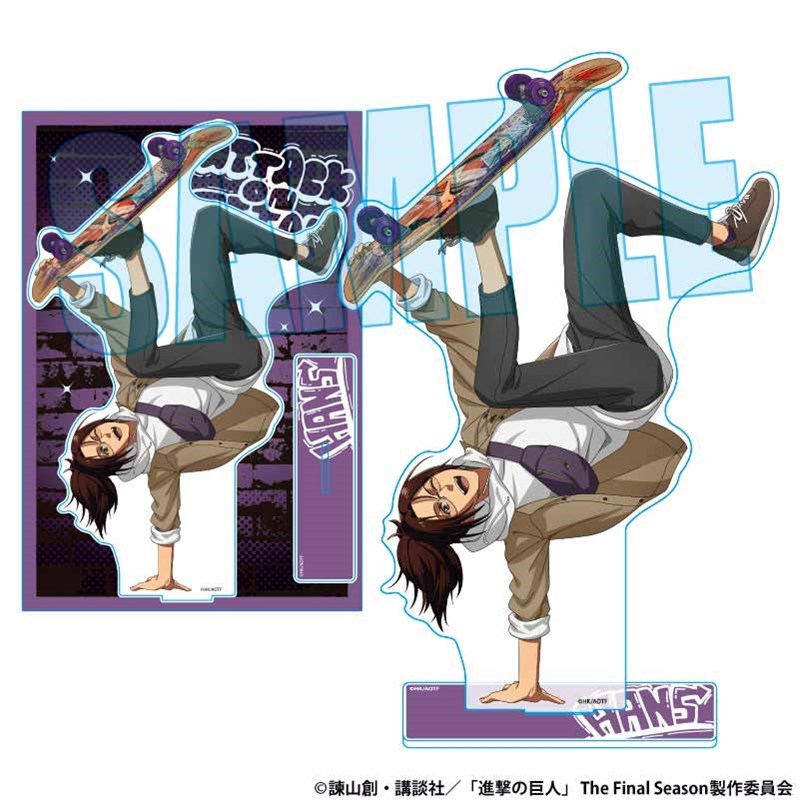 MEGAアクリルスタンド 進撃の巨人/ハンジ・ゾエ スケーターver. - 公式商品画像 | AniSmile
