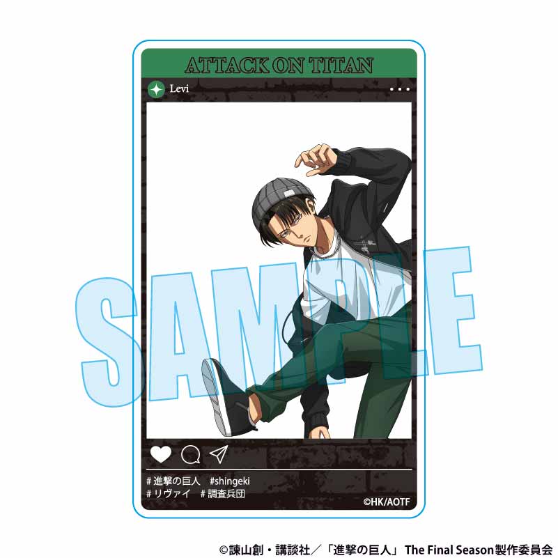 アクリルカード 進撃の巨人/リヴァイ スケーターver. Image 2 | AniSmile