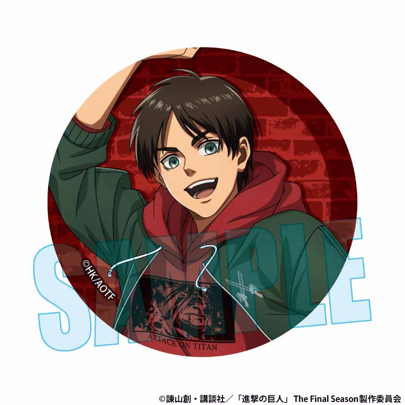 トレーディング缶バッジ 進撃の巨人/スケーターver. Image 4 | AniSmile