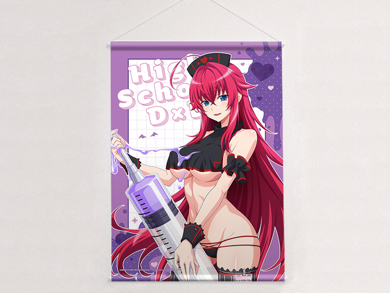 [ハイスクールD×D HERO]描き下ろしB2タペストリー(リアス・グレモリー/黒ナース)Wスエード 图片 3 | AniSmile