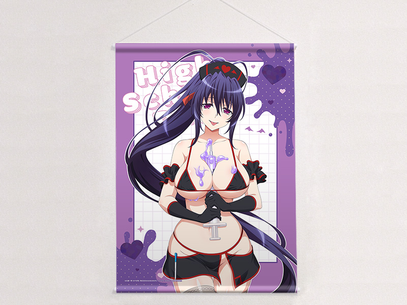 [ハイスクールD×D HERO]描き下ろしB2タペストリー(姫島朱乃/黒ナース)Wスエード 图片 4 | AniSmile