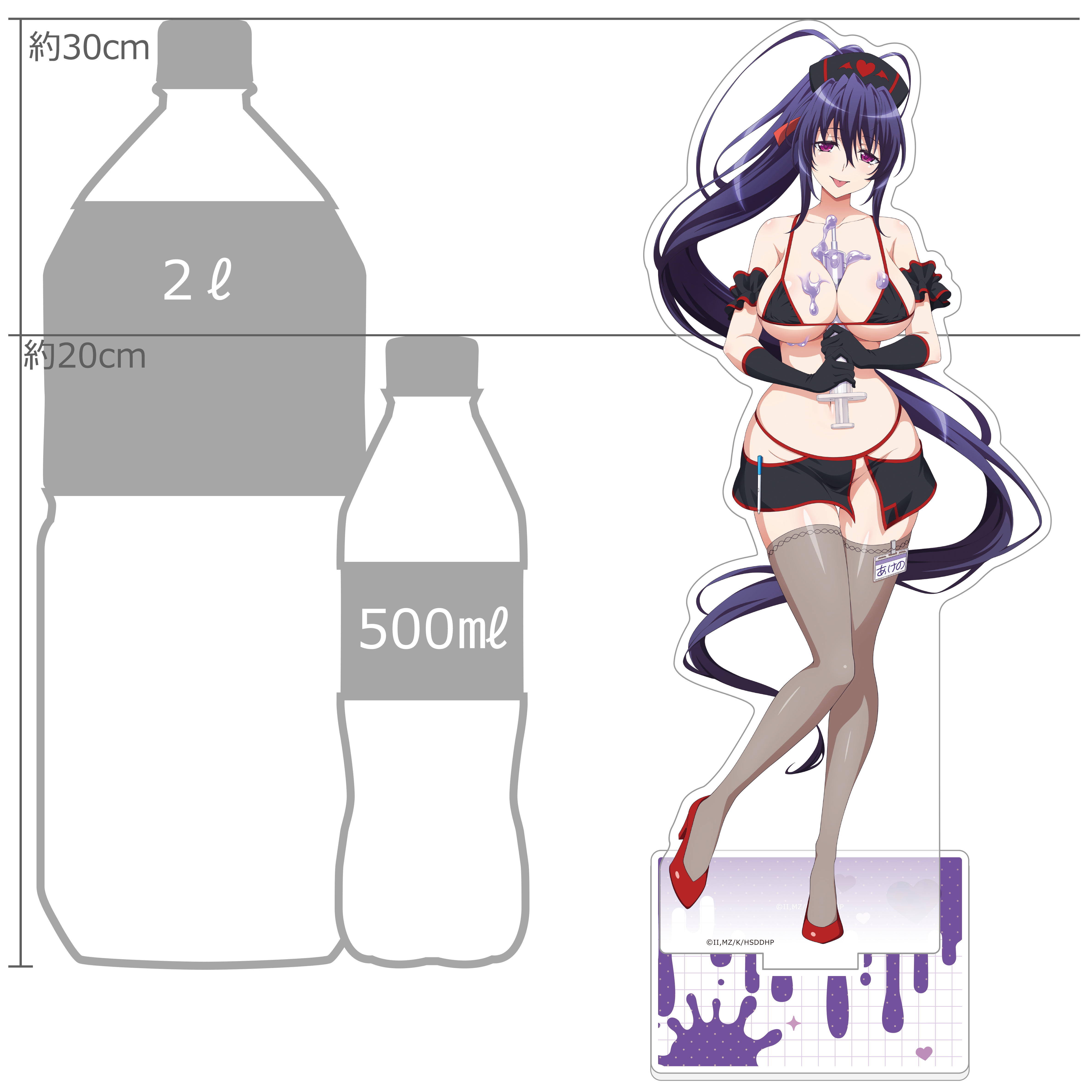 [ハイスクールD×D HERO]描き下ろし特大アクリルスタンド(姫島朱乃/黒ナース) 图片 4 | AniSmile