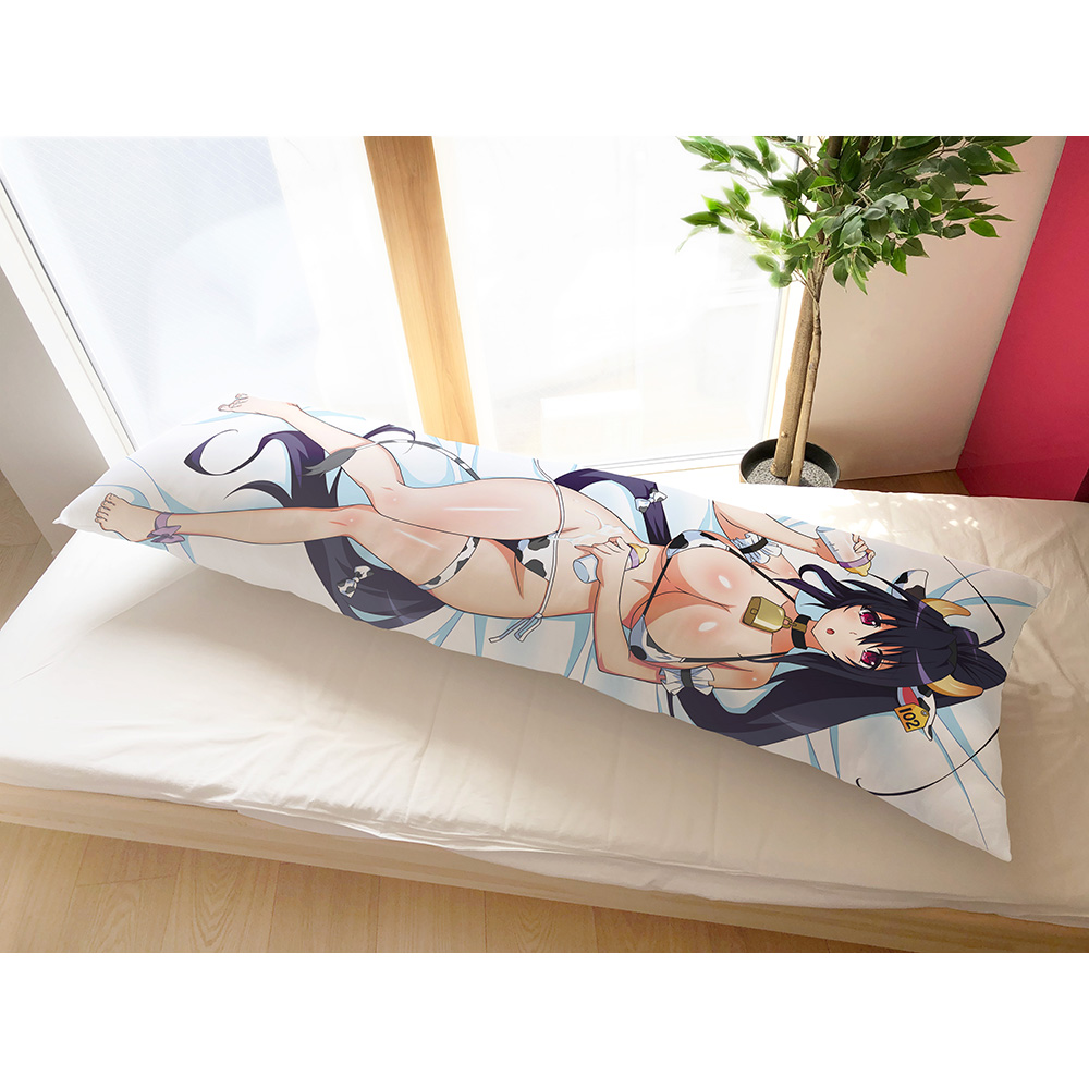 [ハイスクールD×D HERO]描き下ろし抱き枕カバー(姫島朱乃/牛柄ビキニ)2WAYトリコット Image 2 | AniSmile