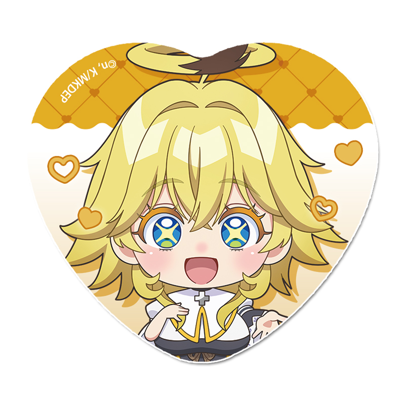 カナン様はあくまでチョロい ぷちちょこ ハート型缶バッジ【ジャンヌ】 图片 2 | AniSmile