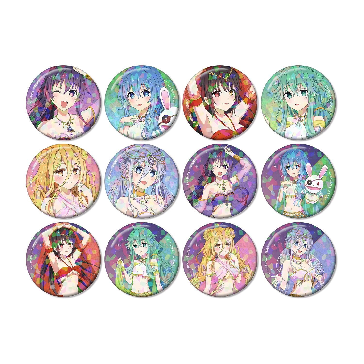 アニメ「デート・ア・ライブV」 描き下ろし 踊り子ver. トレーディングホログラム缶バッジ(単位/単品) Image 4 | AniSmile