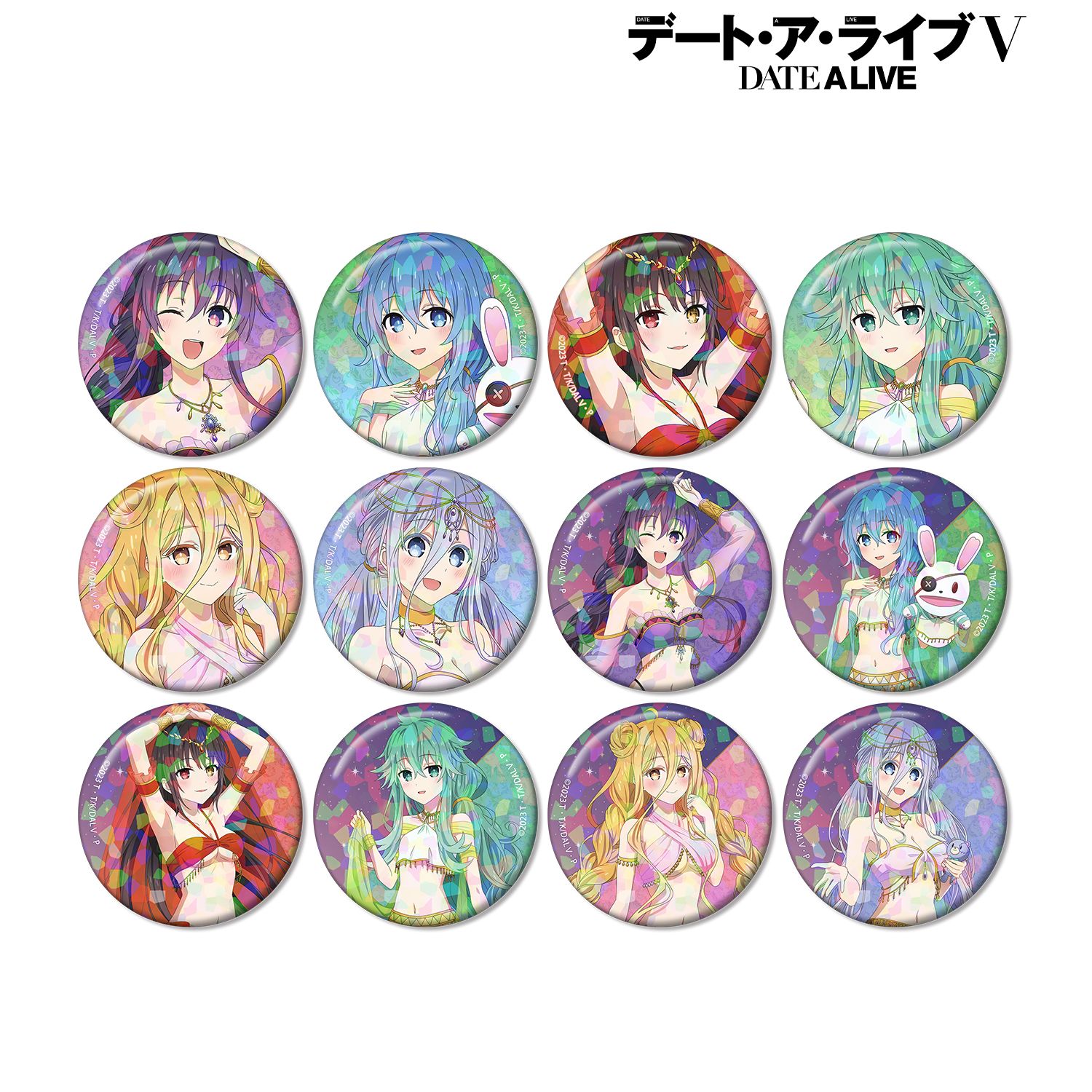 アニメ「デート・ア・ライブV」 描き下ろし 踊り子ver. トレーディングホログラム缶バッジ(単位/単品) Image 6 | AniSmile