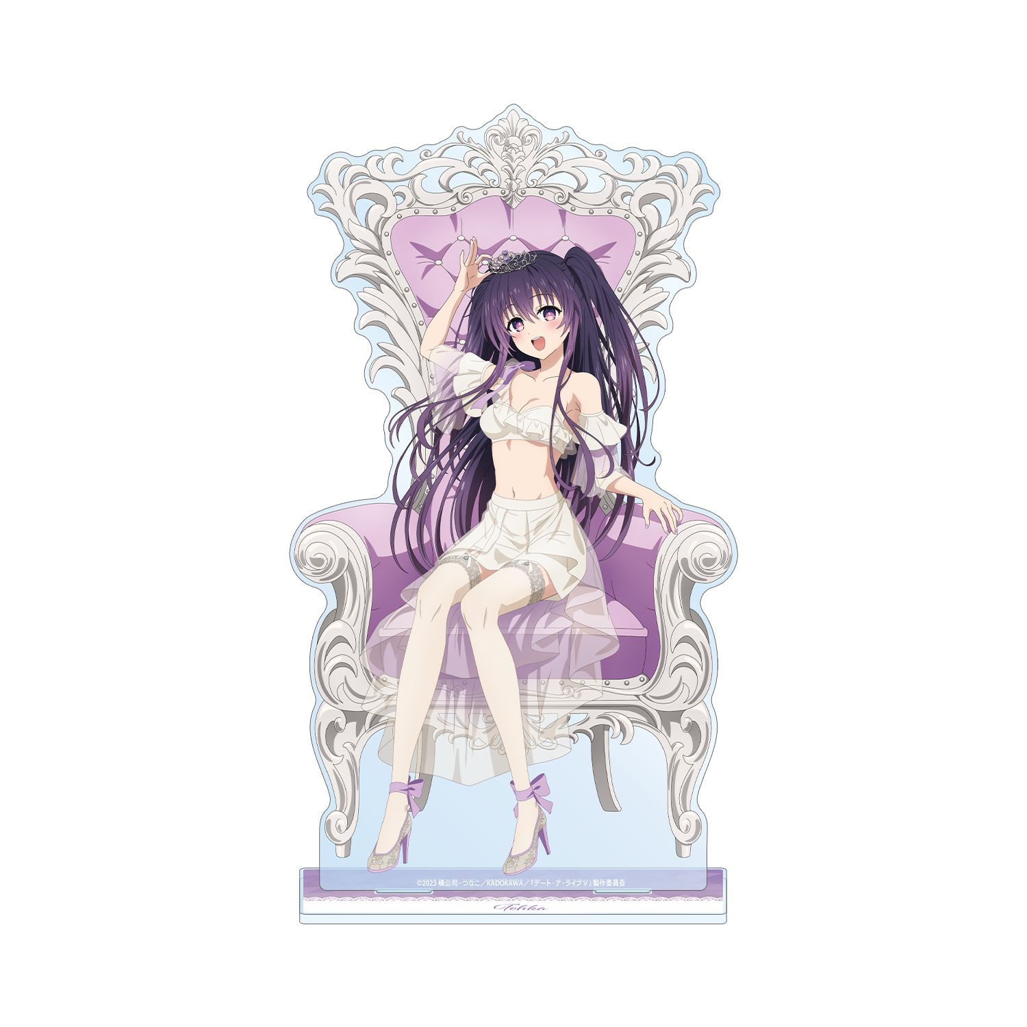 アニメ「デート・ア・ライブV」 描き下ろし 夜刀神十香 プリンセス玉座ver. 特大アクリルスタンド 图片 6 | AniSmile