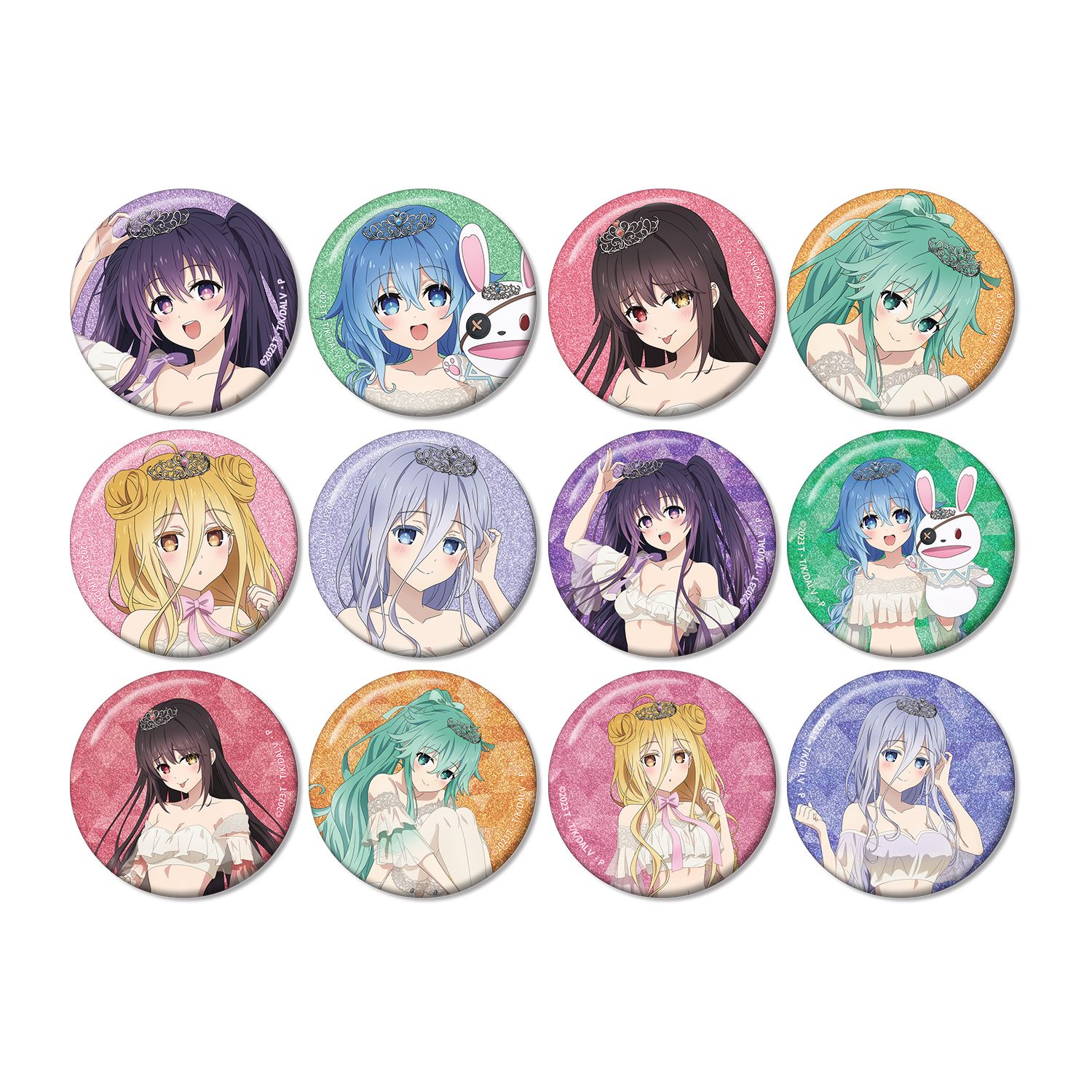 アニメ「デート・ア・ライブV」 描き下ろし プリンセス玉座ver. トレーディンググリッター缶バッジ(単位/単品) 图片 5 | AniSmile