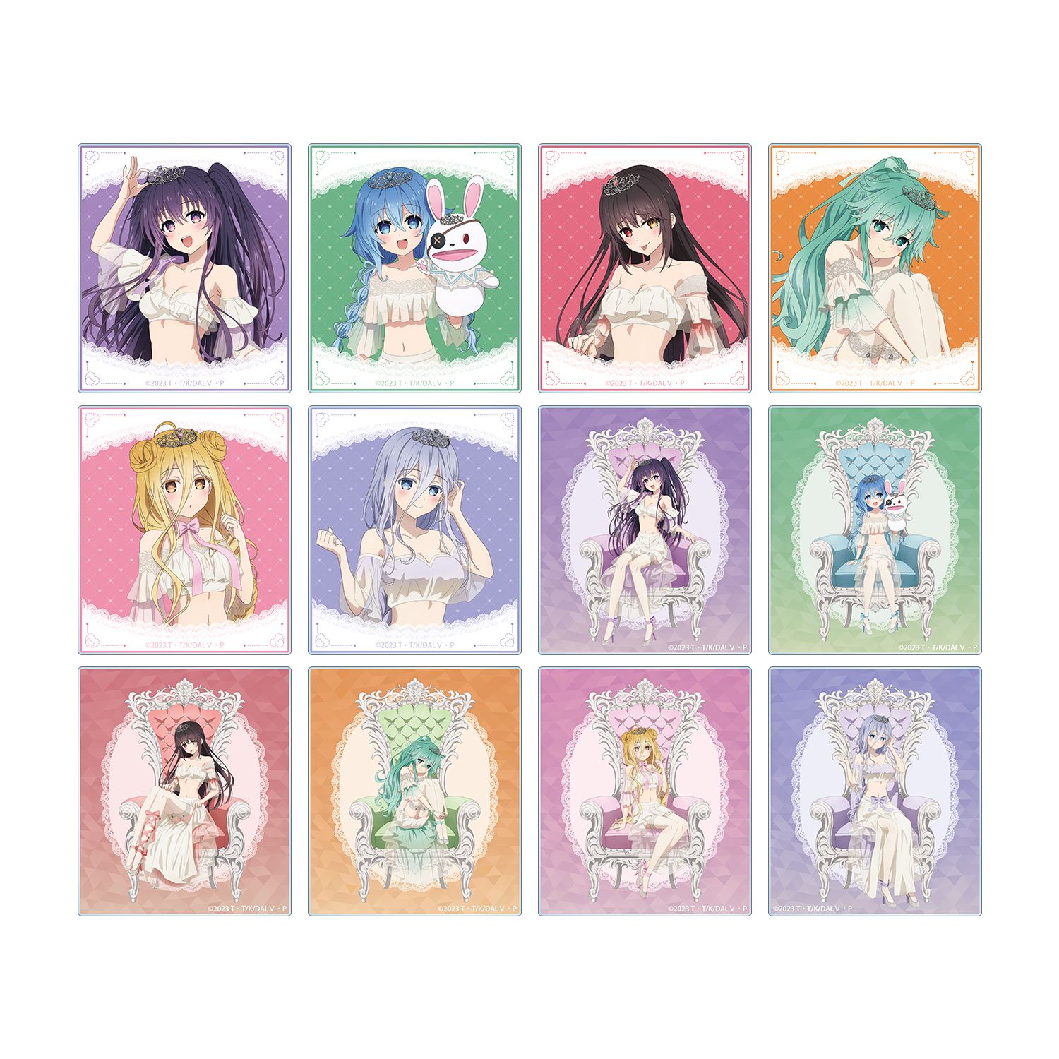 アニメ「デート・ア・ライブV」 描き下ろし プリンセス玉座ver. トレーディングアクリルカード(単位/単品) 图片 3 | AniSmile